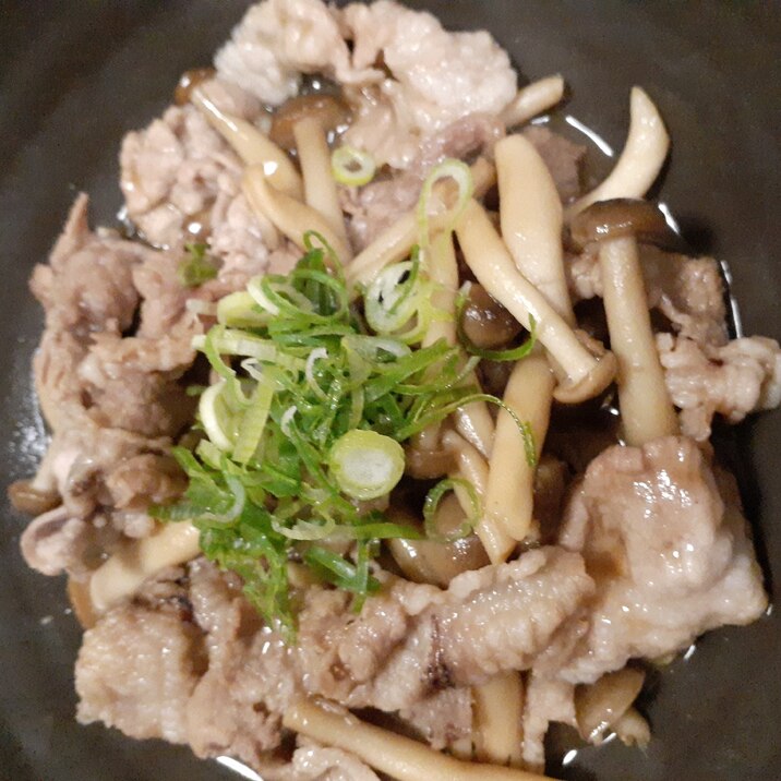 豚肉とキノコの甘辛炒め